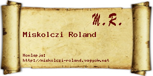 Miskolczi Roland névjegykártya